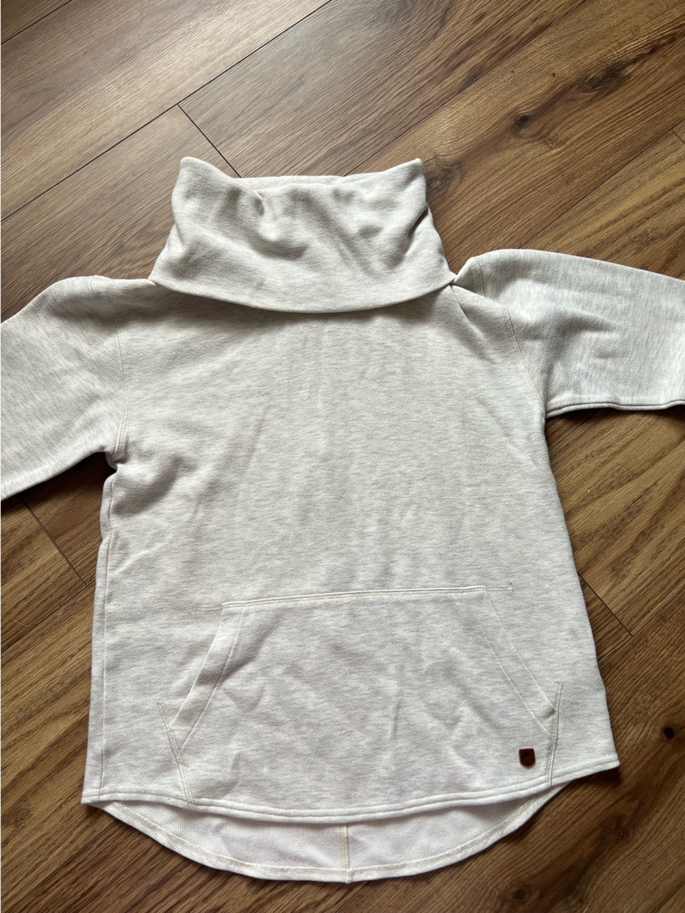 Burton Durable Goods Ellmore Cowl Neck Fleece Pullover Oatmeal Small